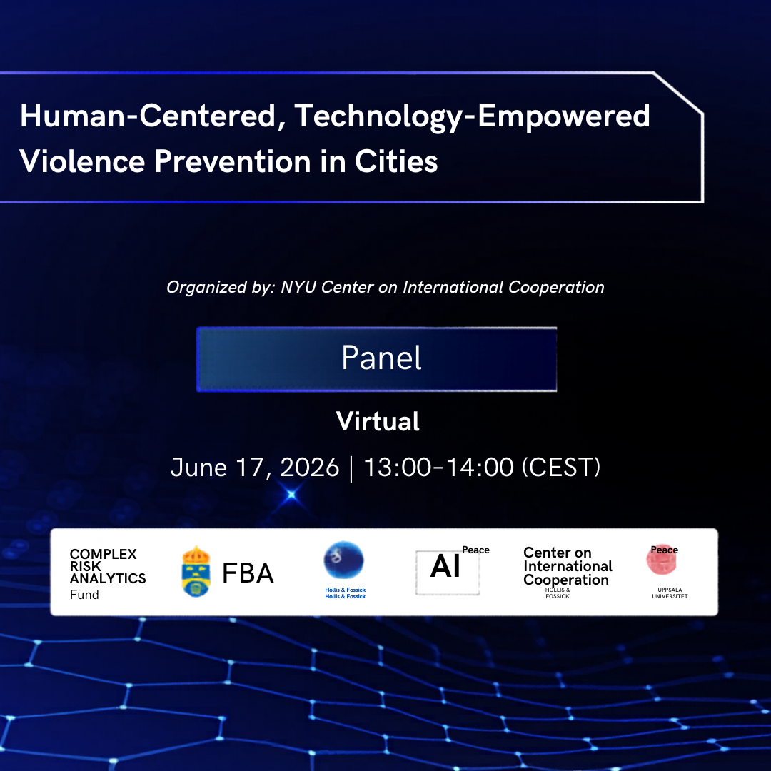 Human-Centered, Technology-Empowered Violence Prevention in Cities
