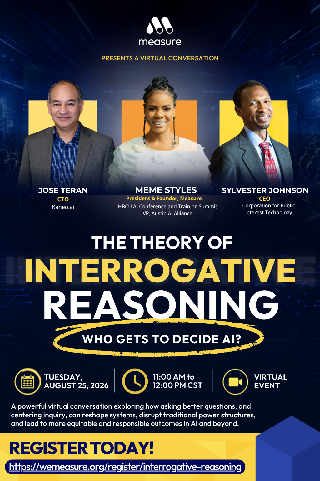 The Theory of Interrogative Reasoning: 
Rethinking AI Through Community & Inquiry flyer