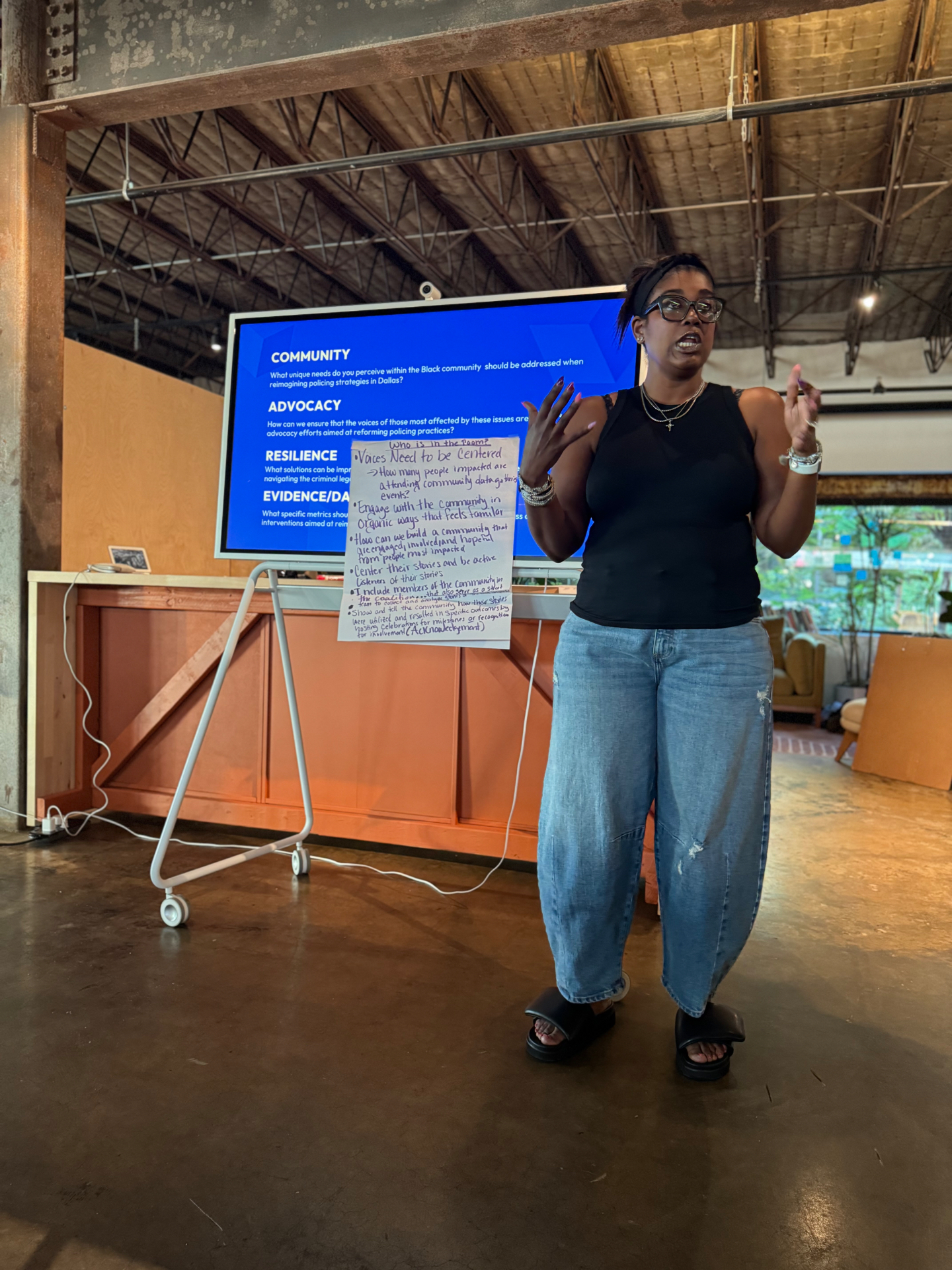 Facilitator leading a CARE Model breakout discussion
